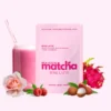 Matcha rose latte