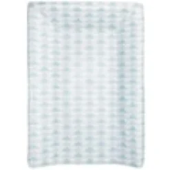 Matelas à langer bébé luxe géométrique bleu 50x70 cm