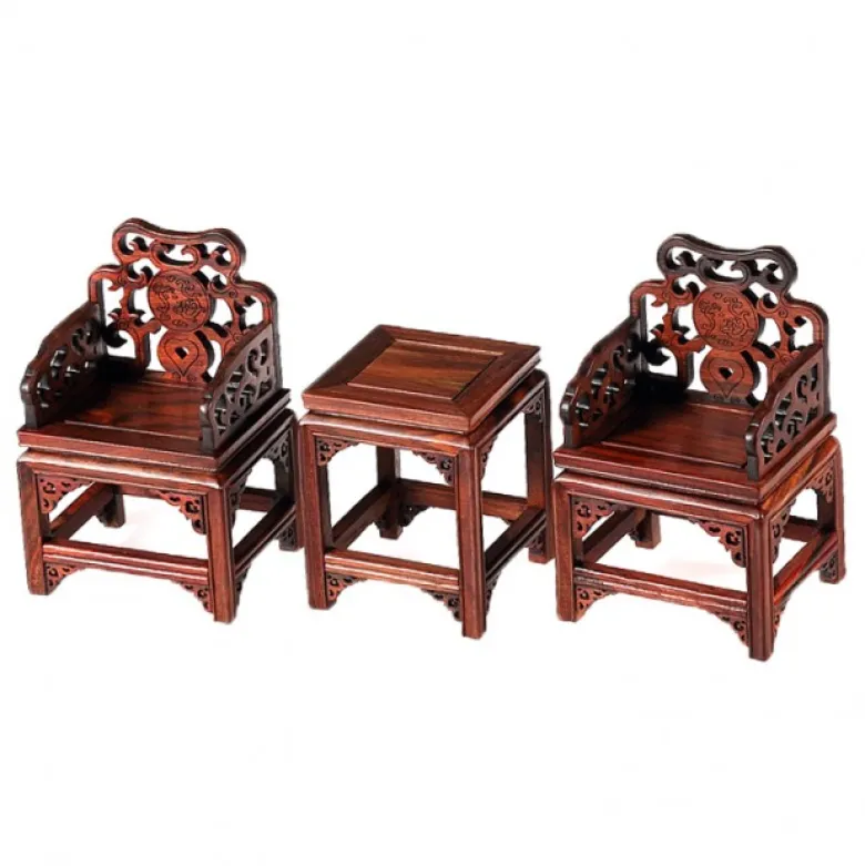 Meubles chinois miniatures - palissandre