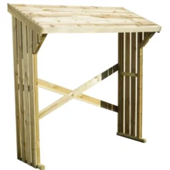 Mini abri buches bois 180x68x179cm