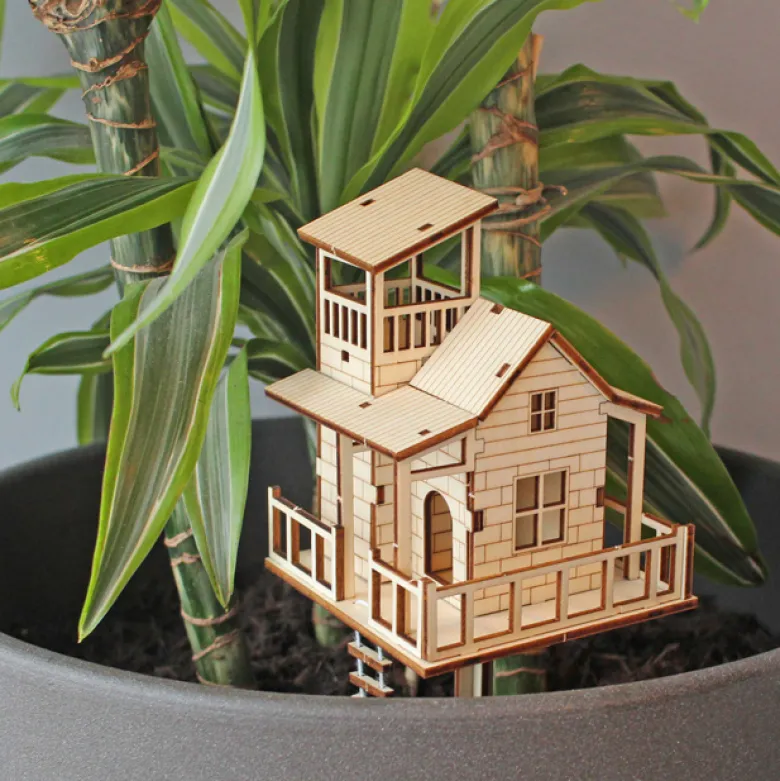 Mini cabane décorative à assembler