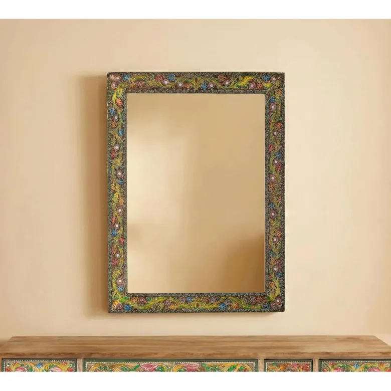 Miroir bois marron - décoration