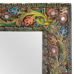 Miroir bois marron - décoration