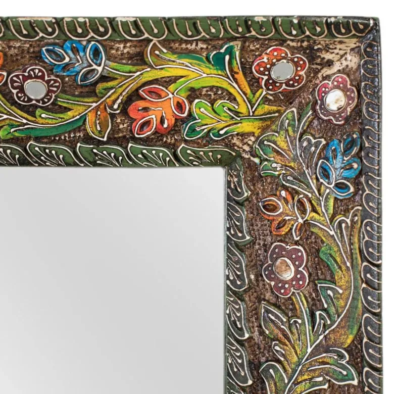 Miroir bois marron - décoration