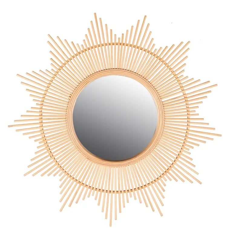 Miroir soleil bambou d60