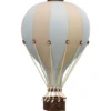 Montgolfière décorative beige et bleu
