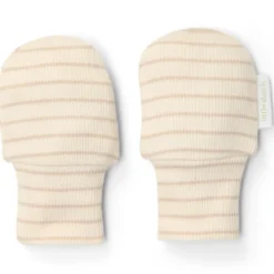 Moufles anti-griffures soft beige stripe (one size)