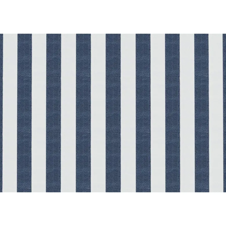 Méridienne modulable - tissu extérieur à rayures Bleu foncé