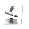 Mât acier pour voile d'ombrage ø 50 mm - 2,40 m - jardiline