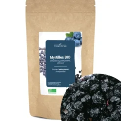 Myrtilles bio - 200g (infusées au jus de pomme, séchées) - source d'antioxydants