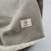 Nation, couverture bi-face blanc beige l