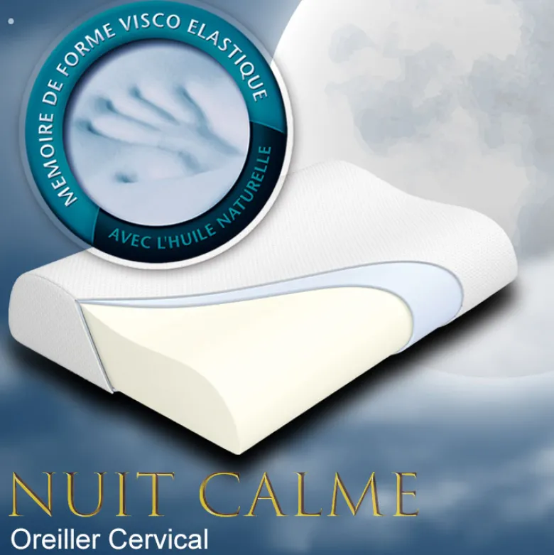 Oreiller à mémoire de forme nuit calme
