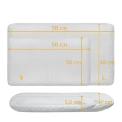 Oreiller plat taille L