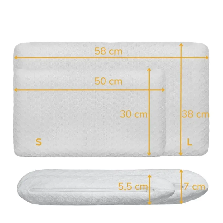 Oreiller plat taille L