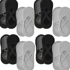 8 paires chaussettes antidérapantes yoga Multicolore