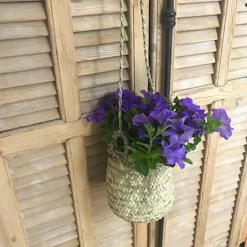 Panier cache pot en palmier avec corde