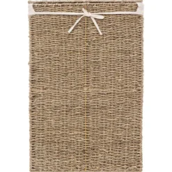 Panier à linge rectangle seagrass
