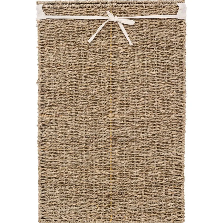 Panier à linge rectangle seagrass