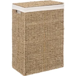 Panier à linge rectangle seagrass