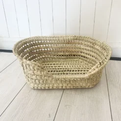 Panier pour animal fait main en fibre de palmier 45cm