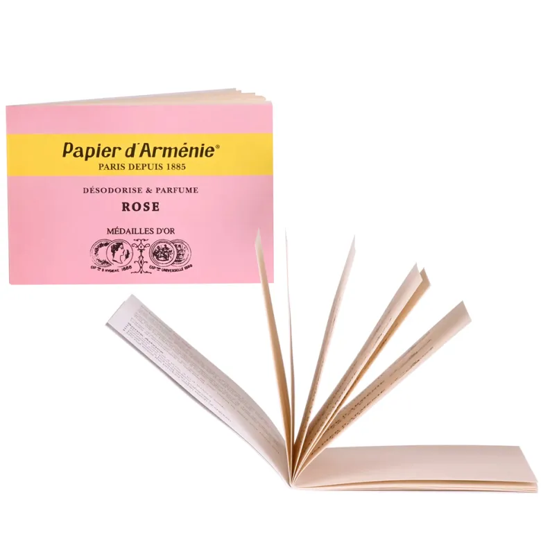 Papier d'Arménie à la rose