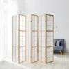 Paravent bois 6 pans clair