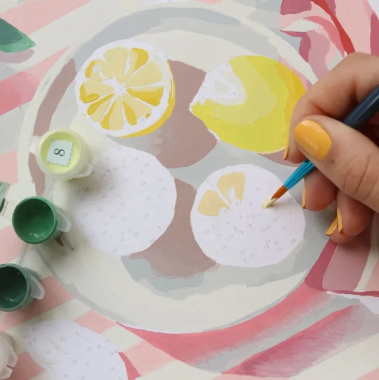 Peinture au numéro Citrons