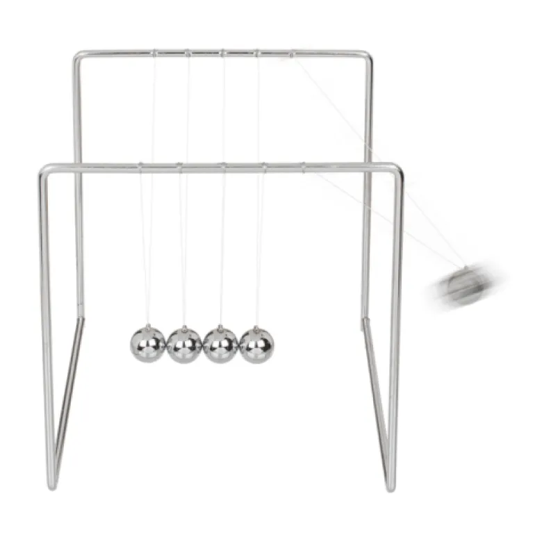 Pendule de newton balancier zen en métal