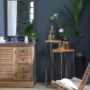 Petit buffet en bois recyclé et métal