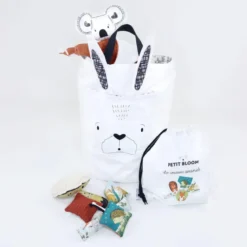 Petit sac à jouet lapin