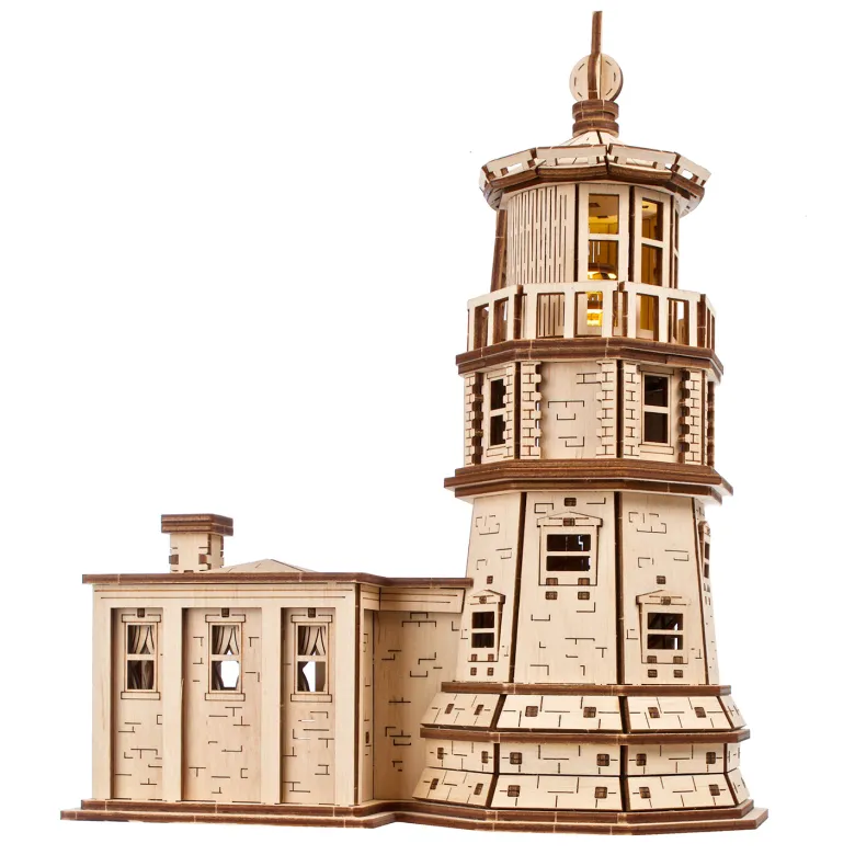 Phare split rock – puzzle 3d en bois