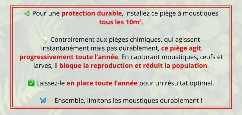 Piège moustique avec récipient 1 pièce
