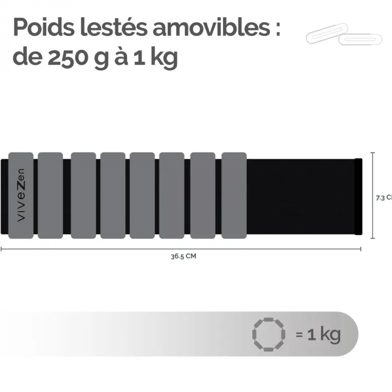 Poids lestés réglables