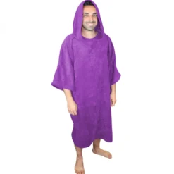 Poncho adulte , sortie de bain - violet