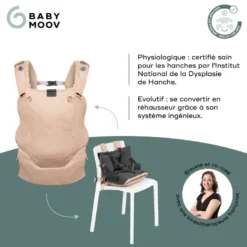 Porte-bébé évolutif moov & boost beige Beige