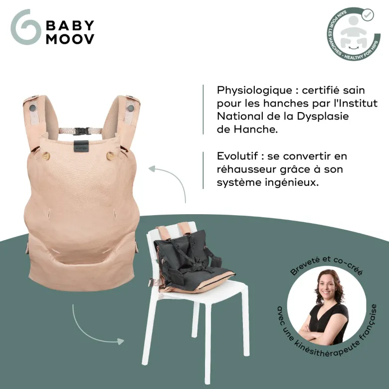 Porte-bébé évolutif moov & boost beige Beige