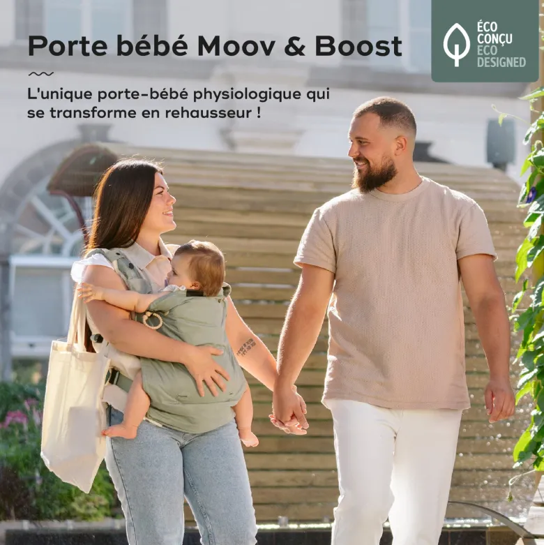 Porte-bébé évolutif moov & boost vert Vert