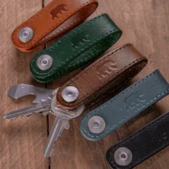 Porte clés loop marron