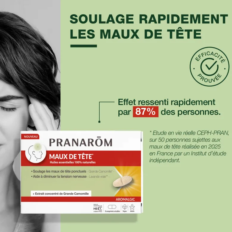 Pranarom - comprimés maux de tête