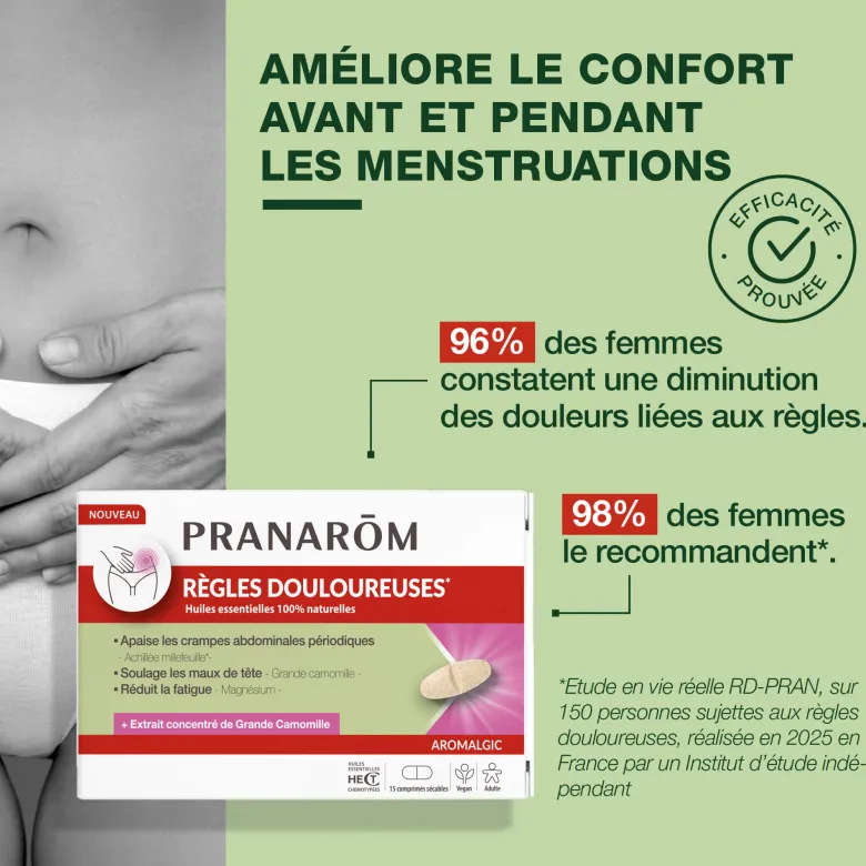 Pranarom - comprimés pour règles douloureuses