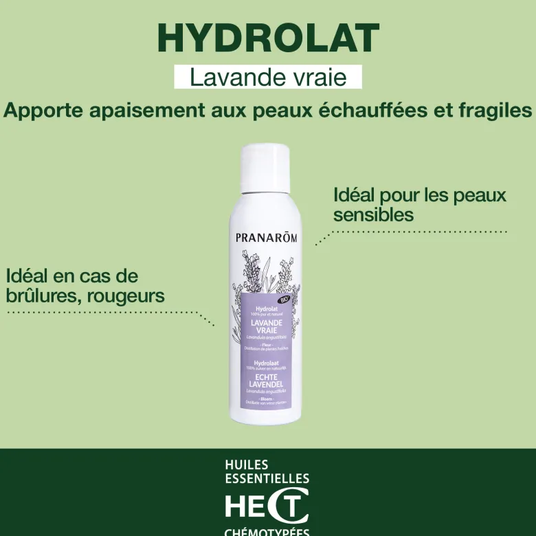 Pranarom - eau florale lavande vraie - bio