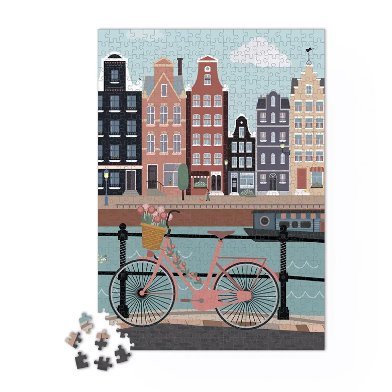 Puzzle 1000p pédalons au fil de l'eau