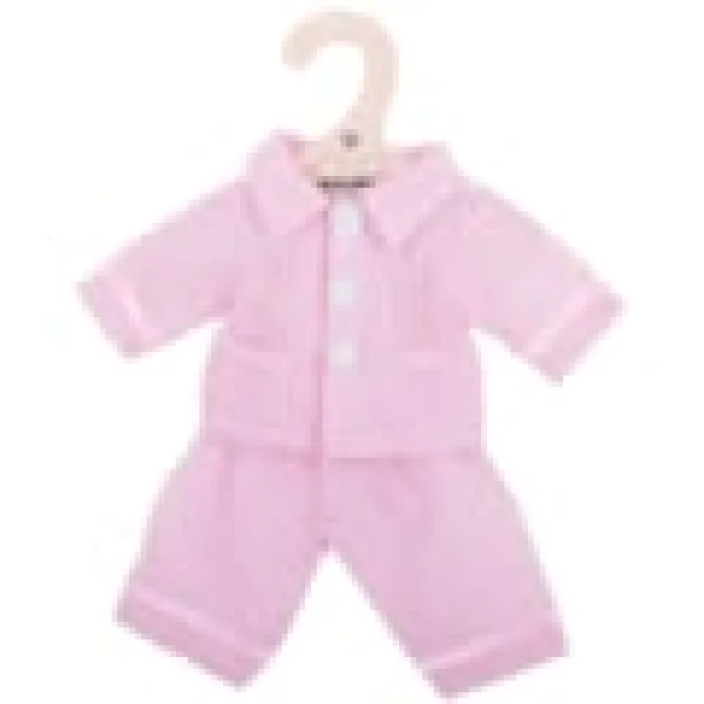 Pyjama rose - poupée douce 34 cm