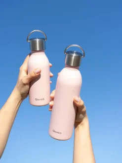 Qwetch bouteille isotherme active Rose