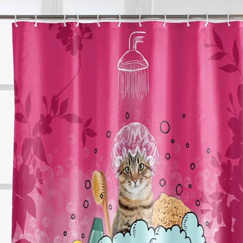 Rideau de douche 180x200 chatibulle