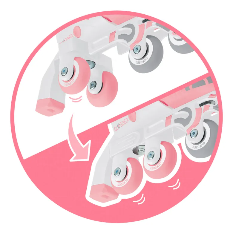 Rollers évolutifs 2-en-1 taille s-m du 3