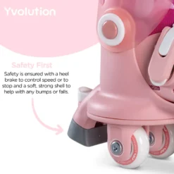 Rollers évolutifs twista rose 29-33