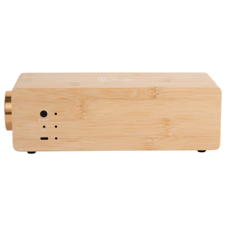 Réveil Classic Karlsson chargeur à induction enceinte Bluetooth température