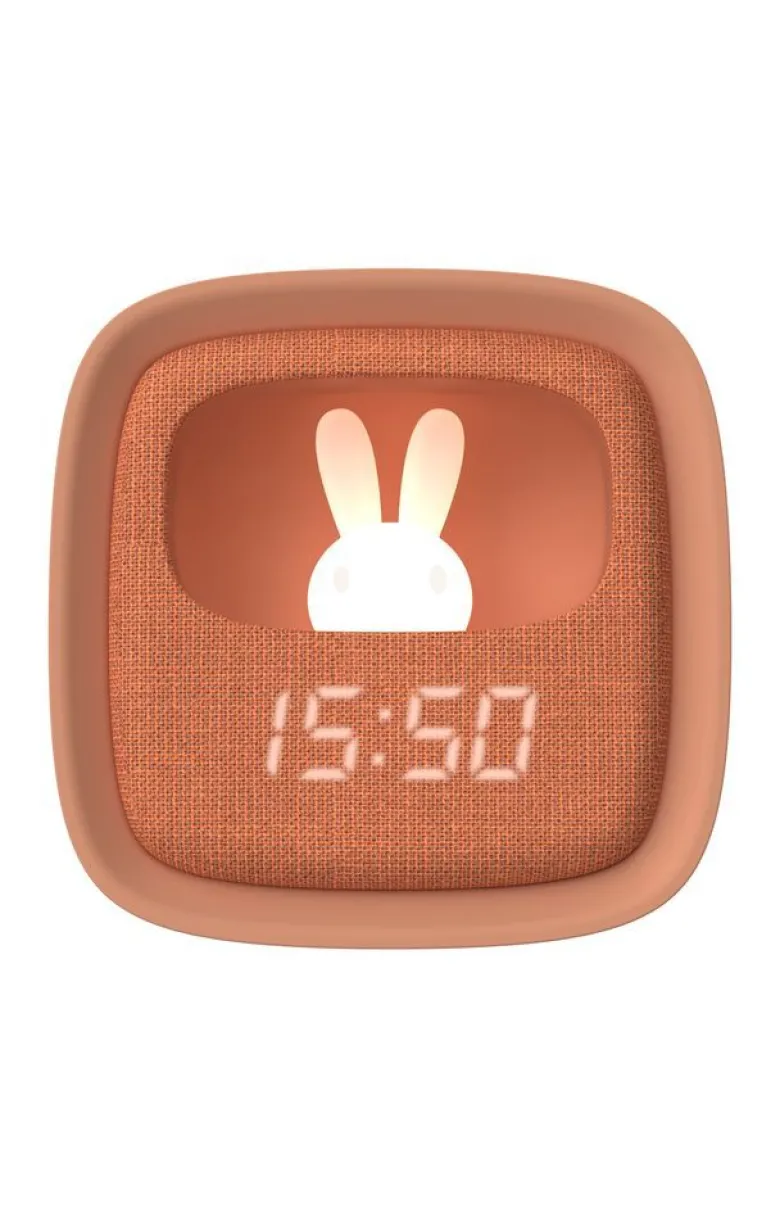 Réveil et veilleuse billy clock chocolat pour enfant - mob