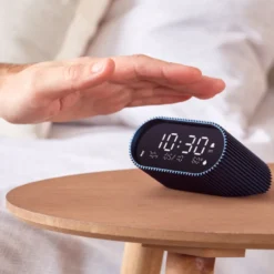 Réveil Lexon Ray Clock avec thermomètre et hygromètre Bleu foncé